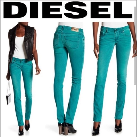 Diesel Jeans Diesel Grupee Super Slimskinny Low Waist Jeans In Size